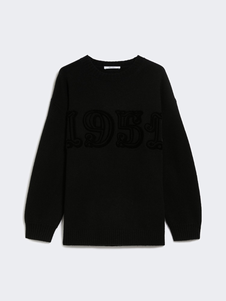 Wool and cashmere jumper - BLACK - 5