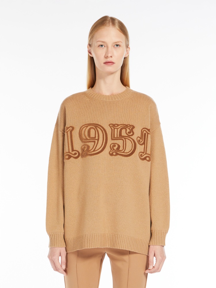 Wool and cashmere jumper - POWDER - 2