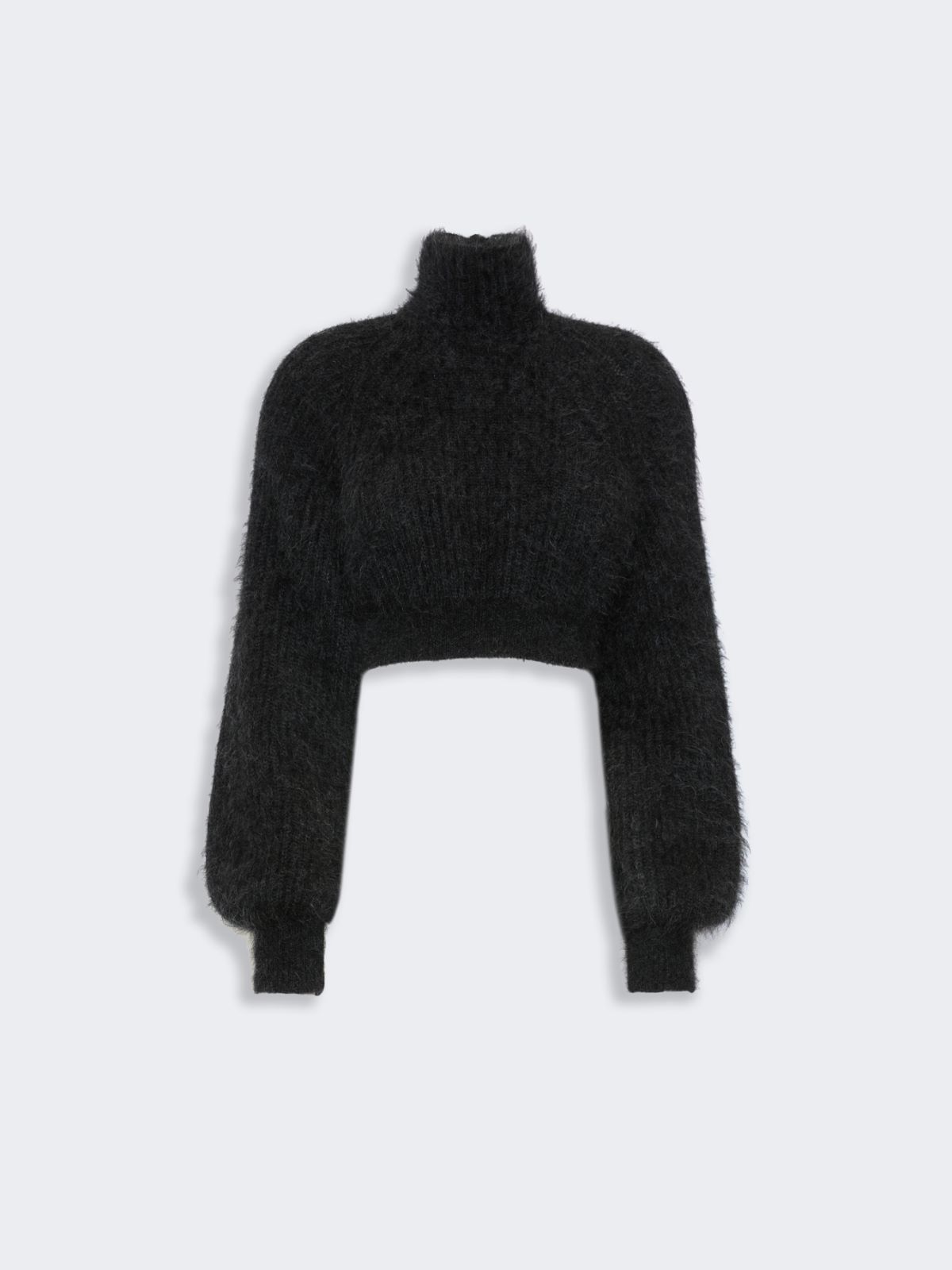 Mélange mohair yarn jumper - DARK GREY - Max Mara - 5