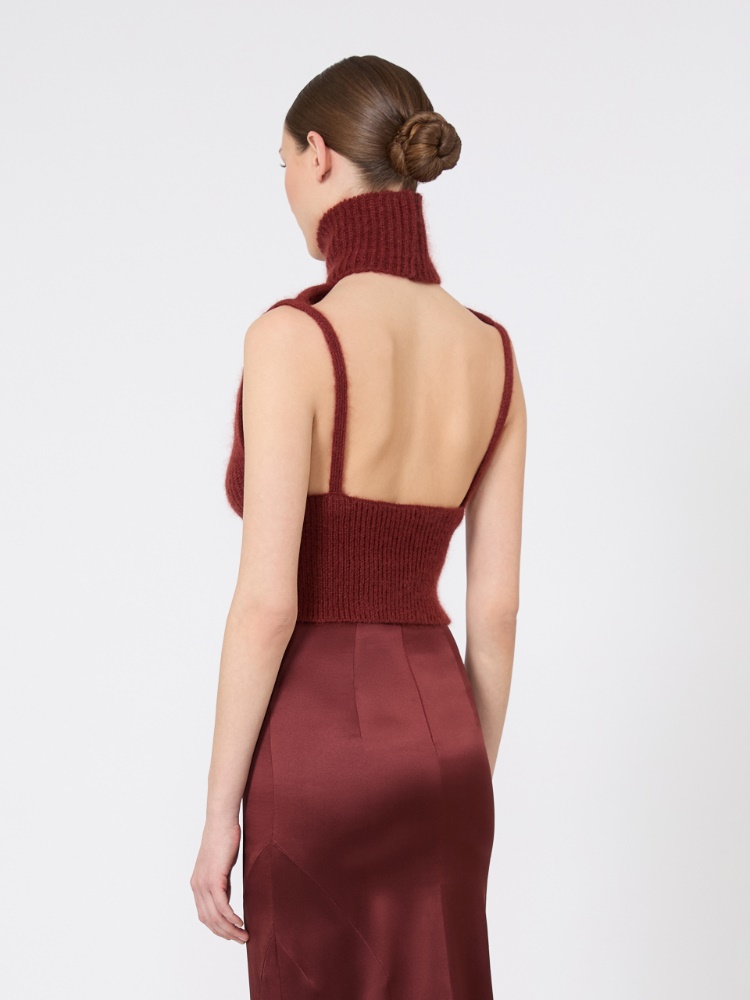 Jersey entallado de mohair - MARRON BORDEAUX - Max Mara - 3