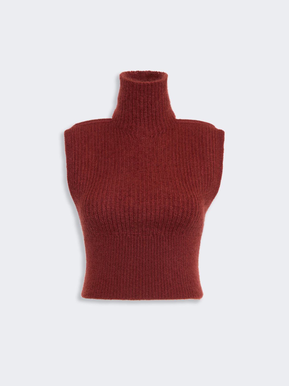 Jersey entallado de mohair - MARRON BORDEAUX - Max Mara - 5