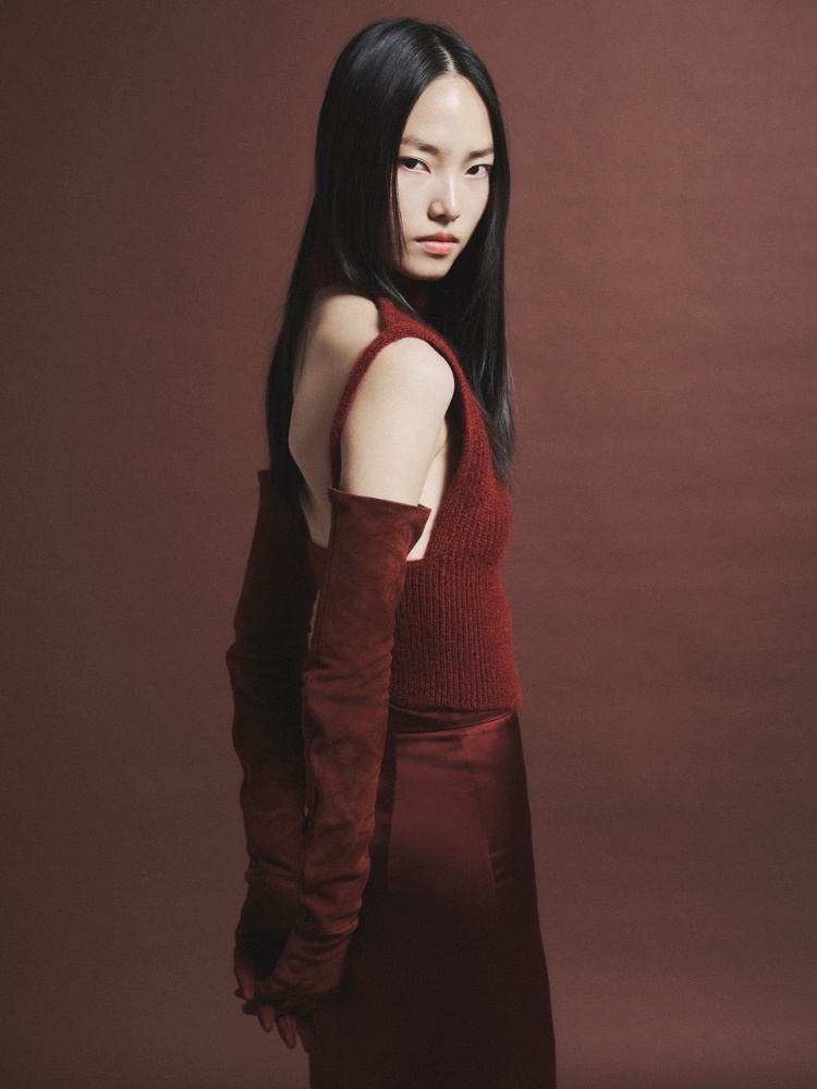 Jersey entallado de mohair + MARRON BORDEAUX - Max Mara