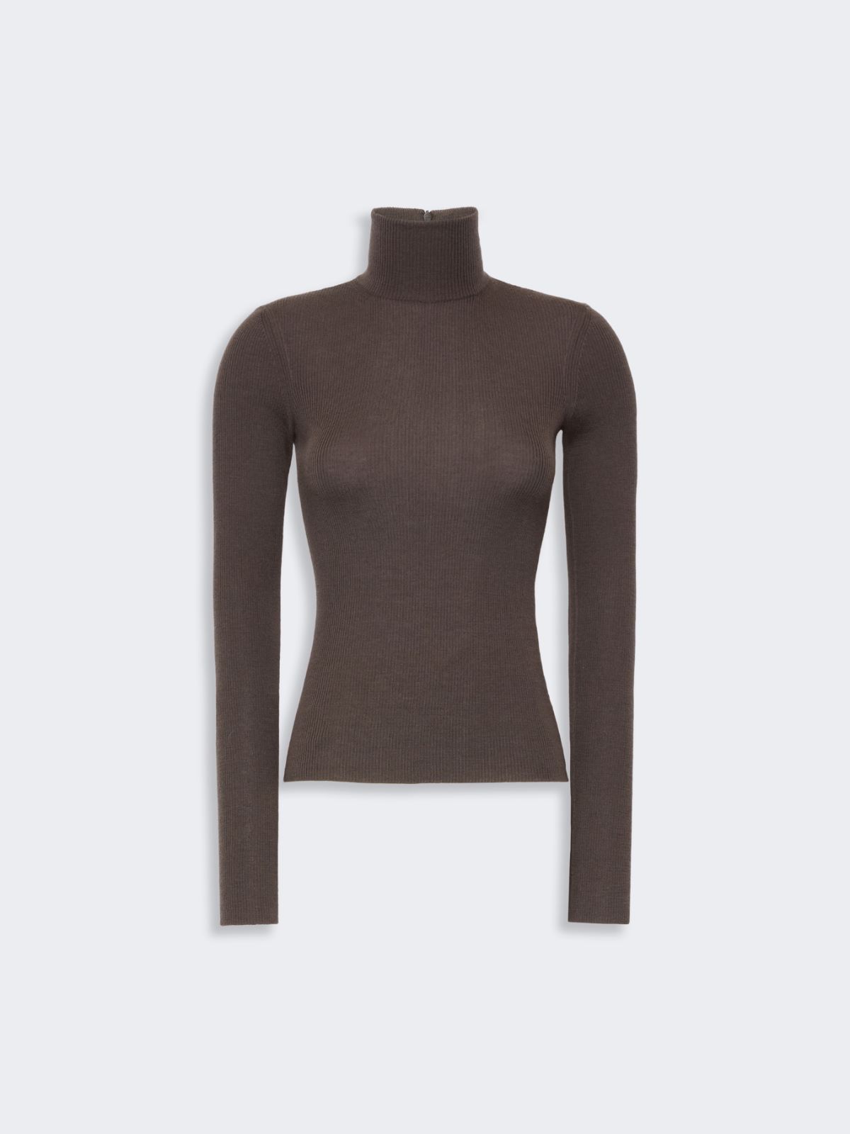 Wool yarn polo-neck sweater - MUD - Max Mara - 5