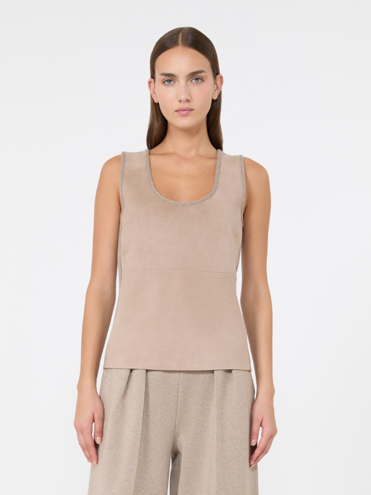 Wool and cashmere top - BEIGE - Max Mara - 2