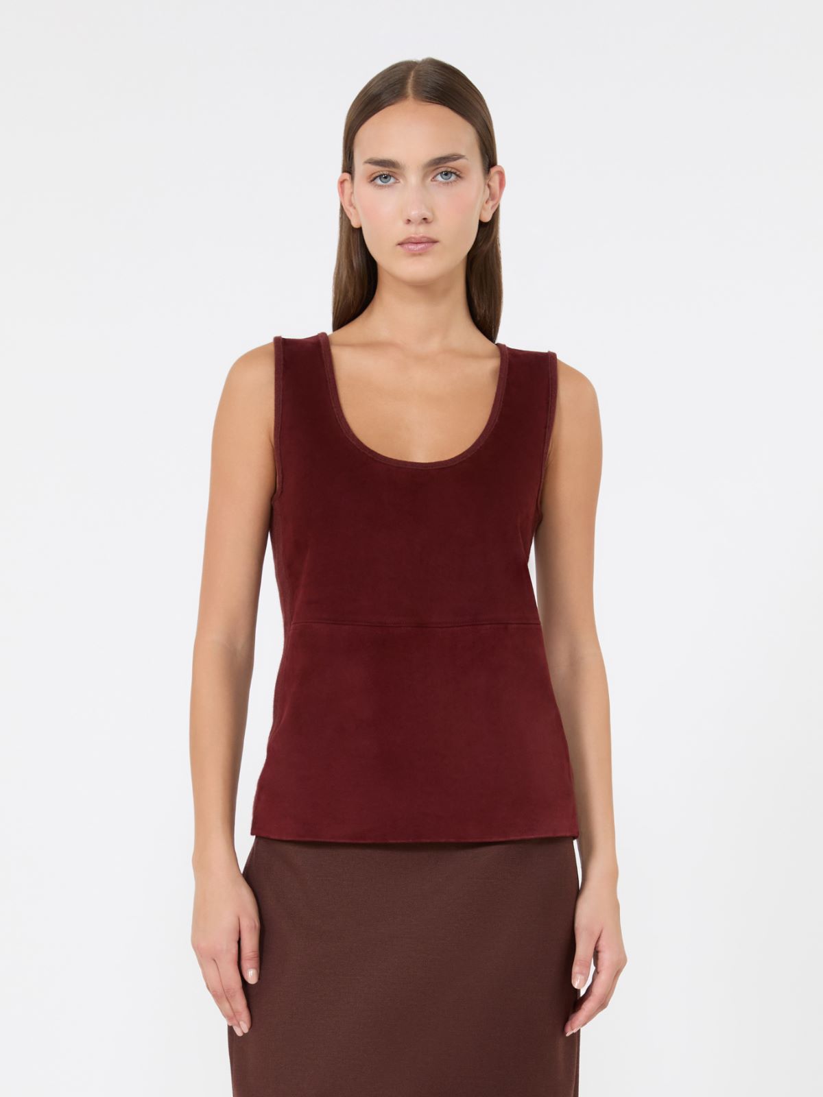 Wool and cashmere top - BROWN BORDEAUX - Max Mara - 2