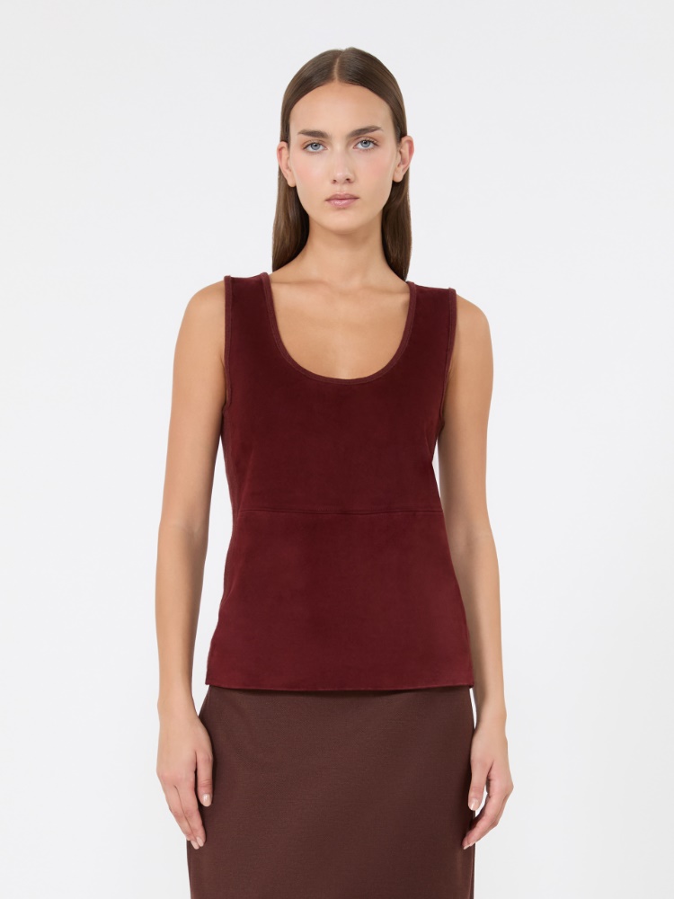Wool and cashmere top - BROWN BORDEAUX - Max Mara - 2