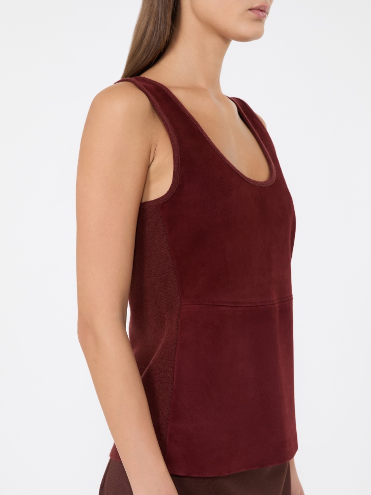 Wool and cashmere top - BROWN BORDEAUX - Max Mara - 4