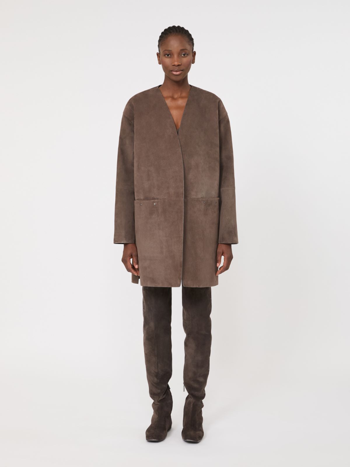 Pardessus en cuir suédé - BOUE - Max Mara - 2