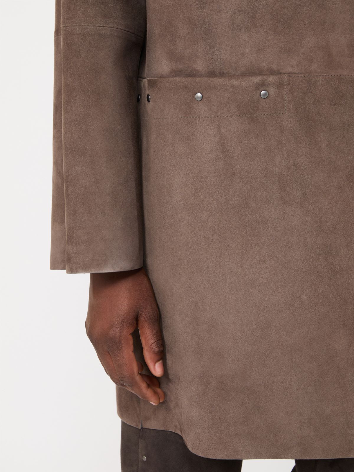 Pardessus en cuir suédé - BOUE - Max Mara - 4