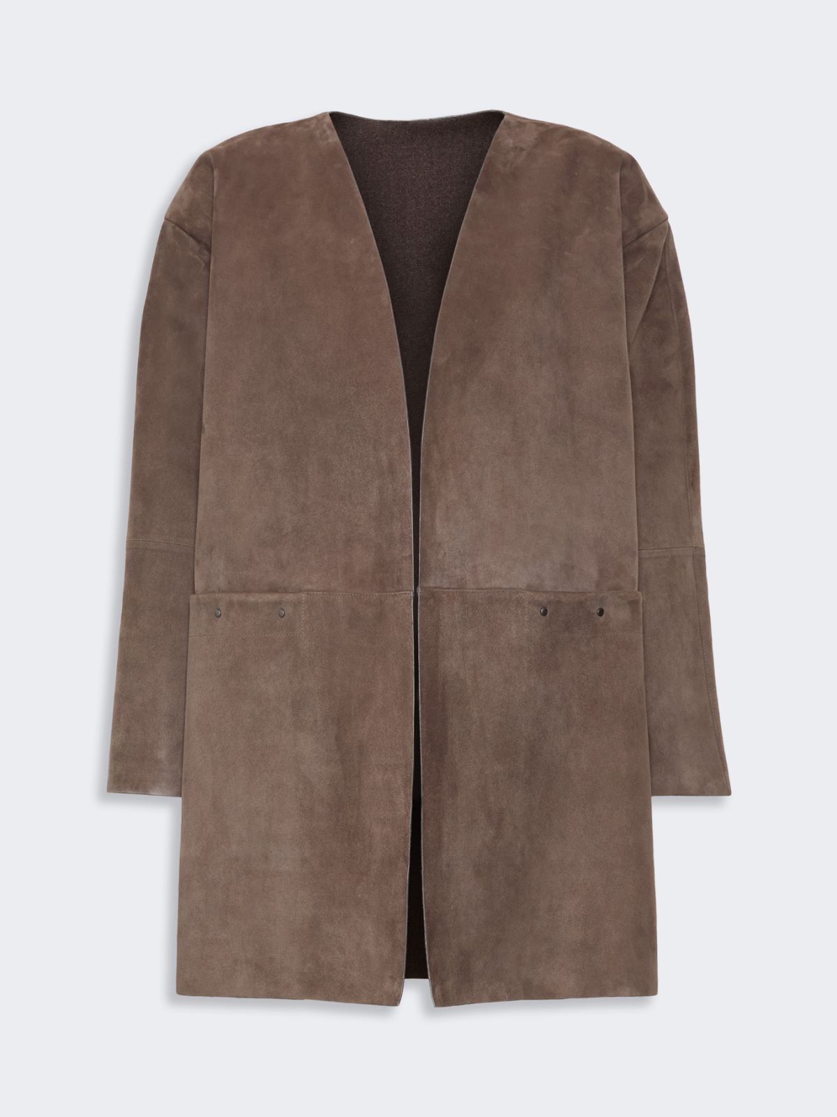 Pardessus en cuir suédé - BOUE - Max Mara - 5