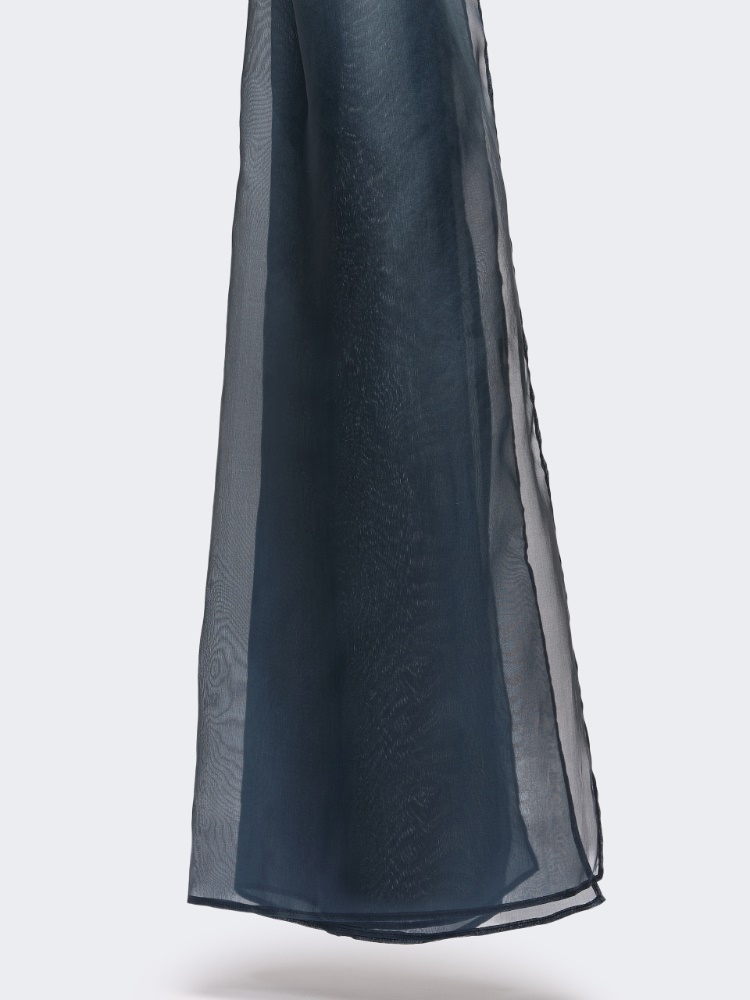 Estola de seda - AZUL MARINO