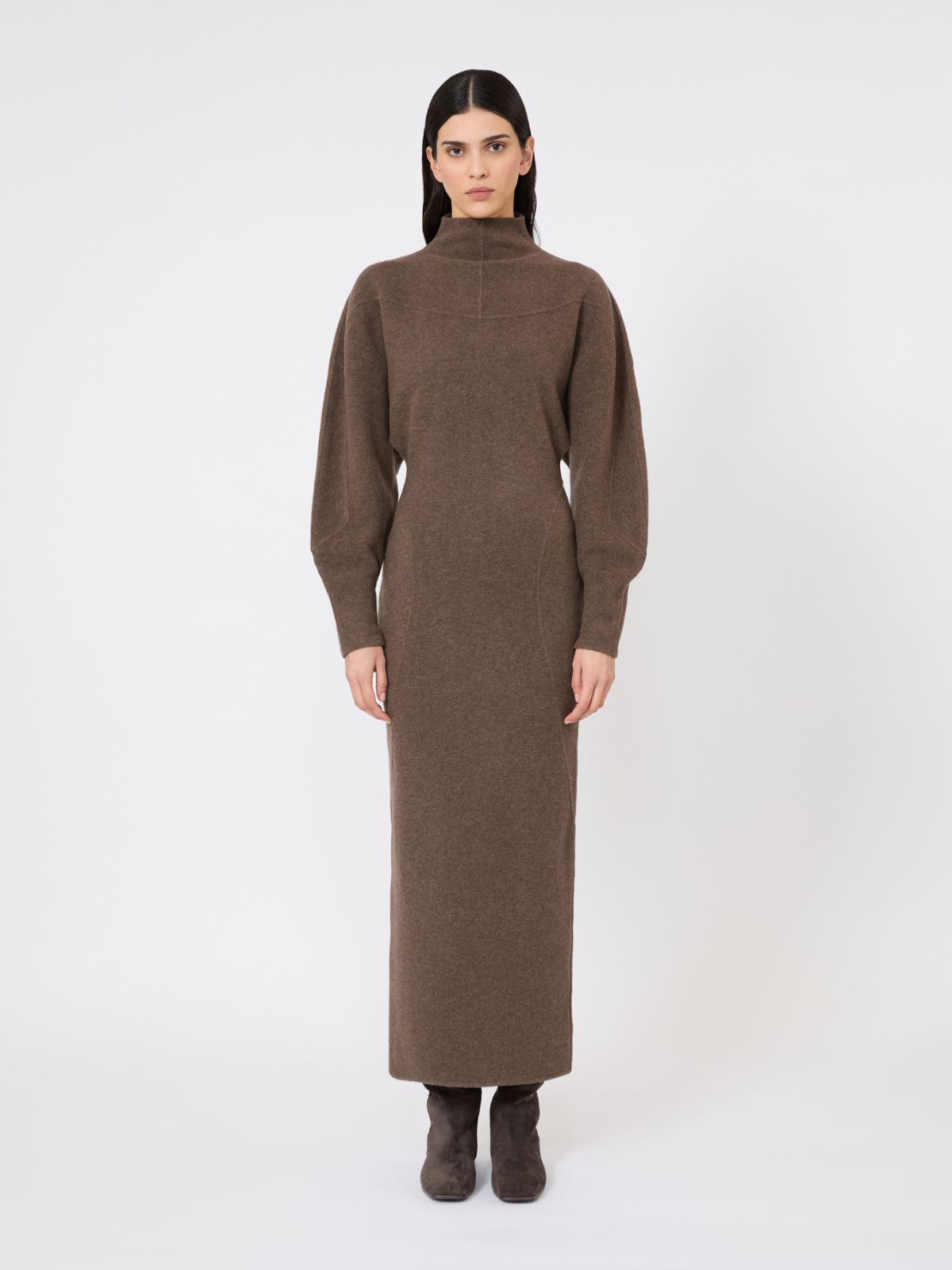 Sukienka z dżerseju z wełny i kaszmiru - BŁOTNY - Max Mara - 2