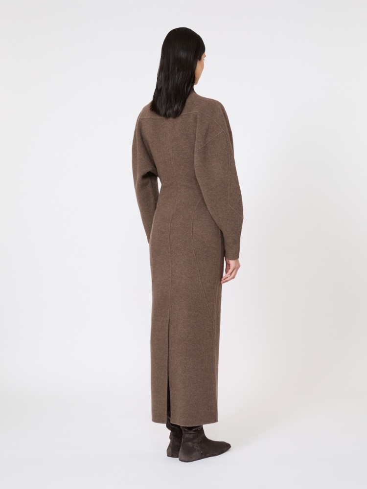 Sukienka z dżerseju z wełny i kaszmiru - BŁOTNY - Max Mara - 3