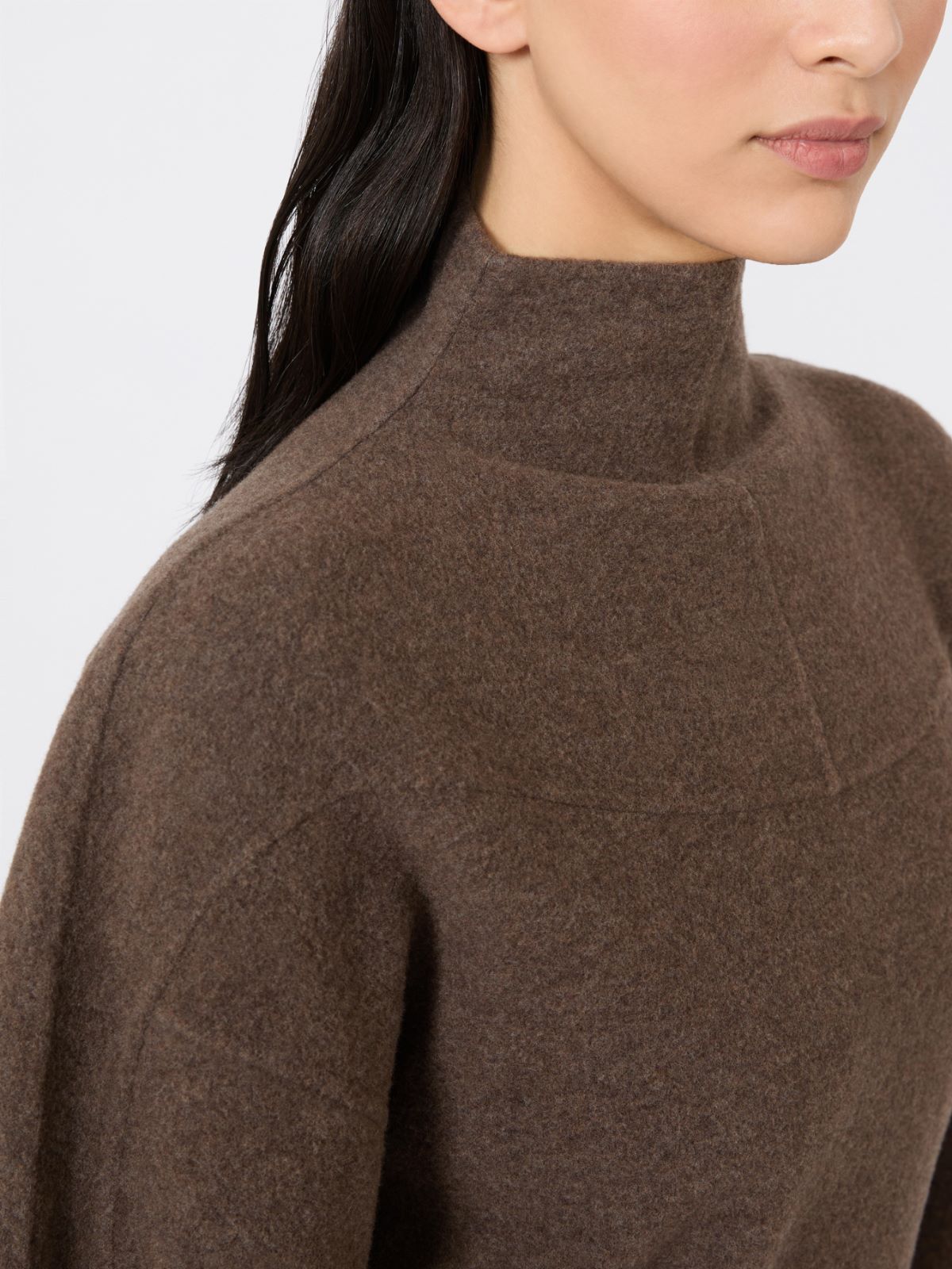 Sukienka z dżerseju z wełny i kaszmiru - BŁOTNY - Max Mara - 4