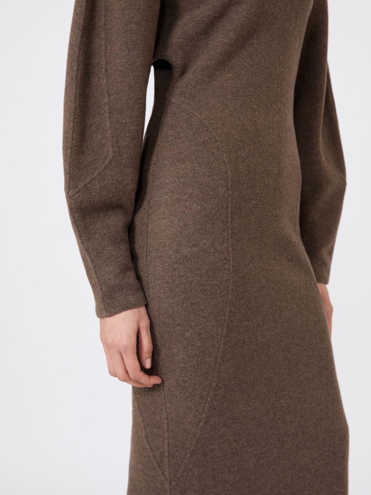 Sukienka z dżerseju z wełny i kaszmiru - BŁOTNY - Max Mara - 5