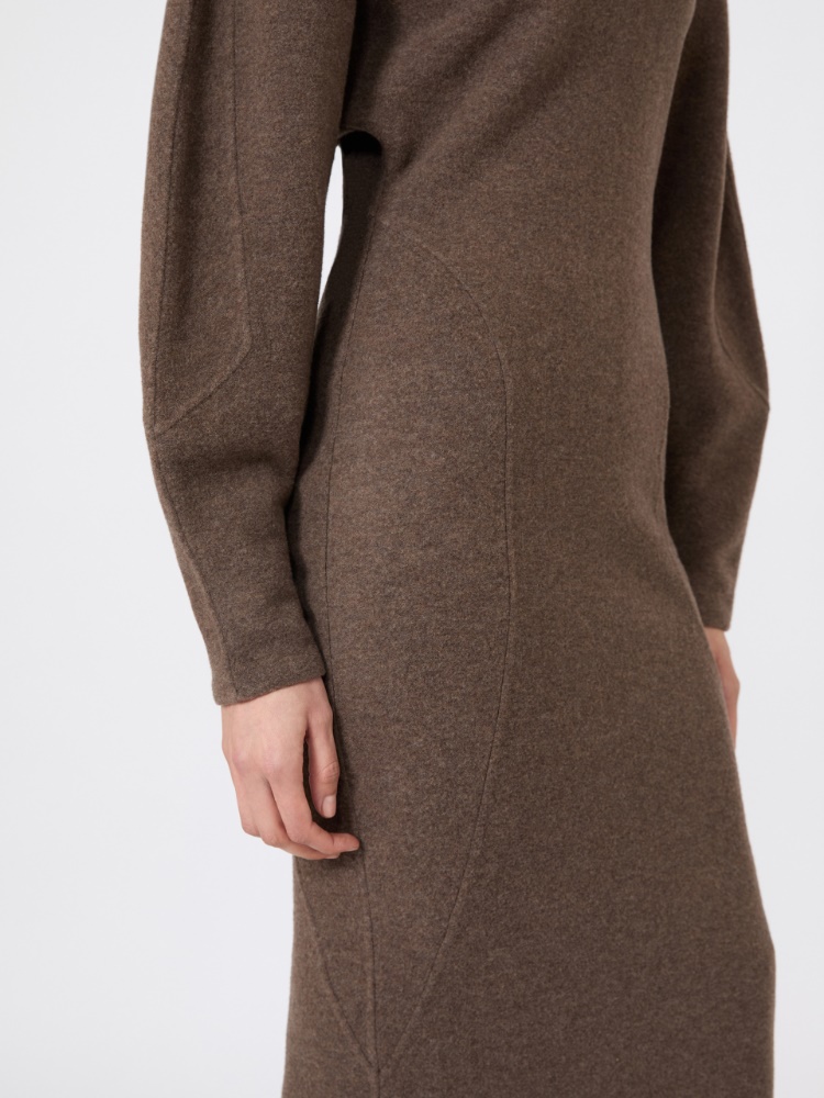 Sukienka z dżerseju z wełny i kaszmiru - BŁOTNY - Max Mara - 5