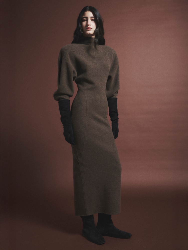 [テヌータ] ウール カシミヤ ジャージー ドレス + MUD - Max Mara