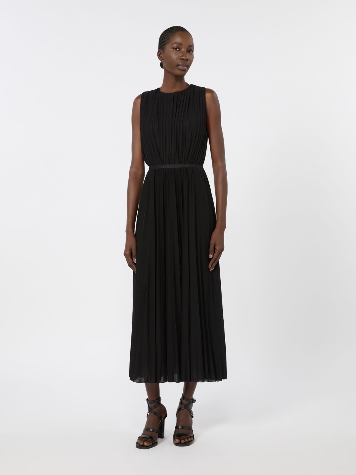 라기 비스코스 드레스 - BLACK - Max Mara - 2