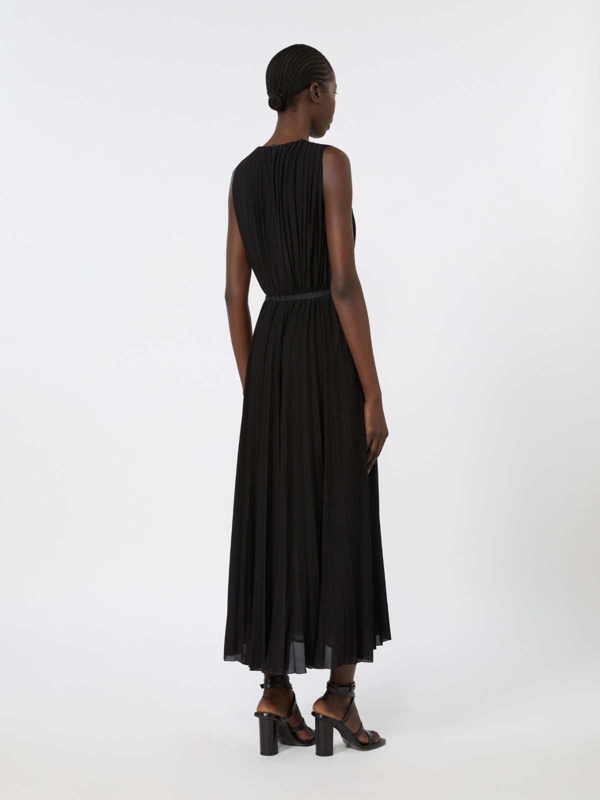 라기 비스코스 드레스 - BLACK - Max Mara - 3