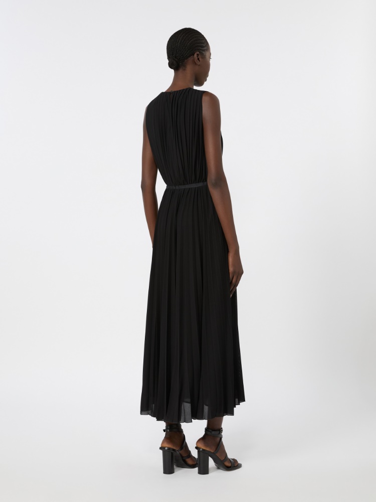 라기 비스코스 드레스 - BLACK - Max Mara - 3