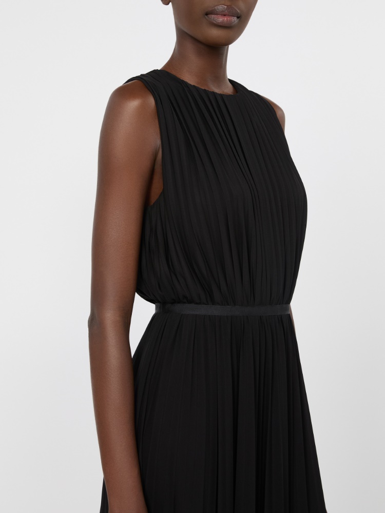 라기 비스코스 드레스 - BLACK - Max Mara - 4