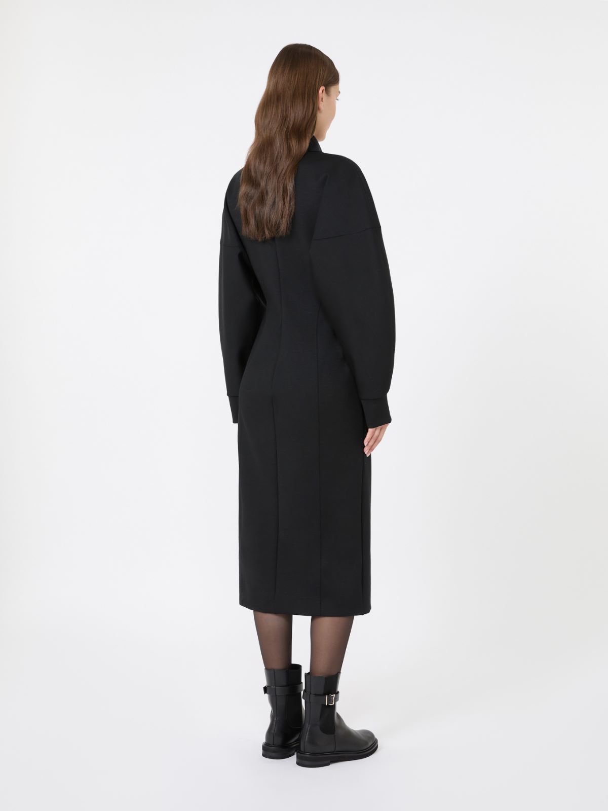 Wool and Lyocell jersey dress - NOIR - Max Mara - 3