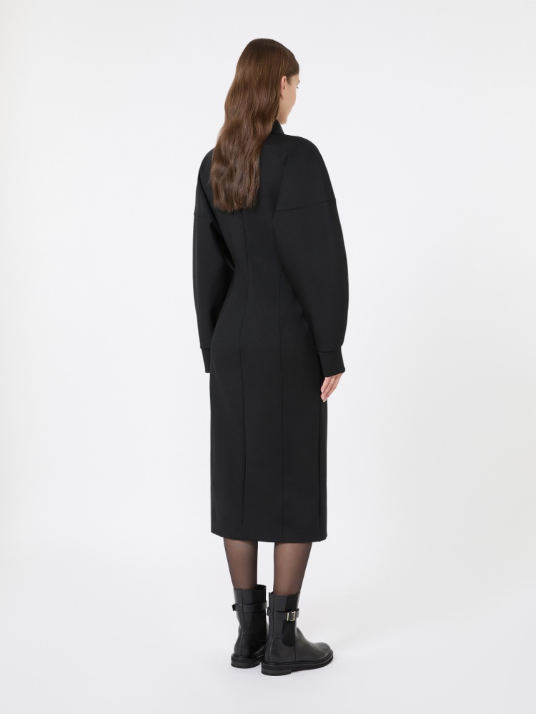 Wool and Lyocell jersey dress - NOIR - Max Mara - 3