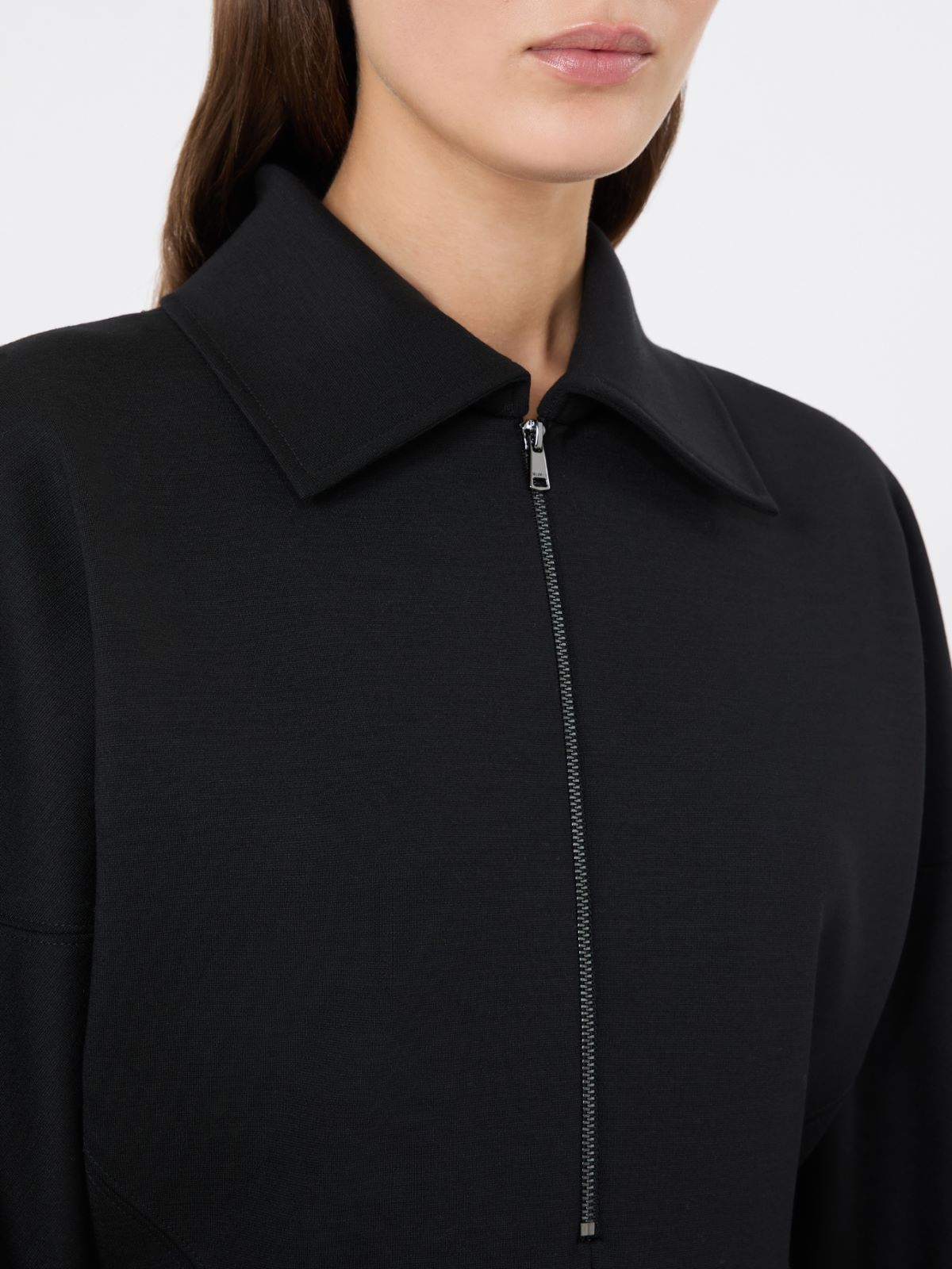 Wool and Lyocell jersey dress - NOIR - Max Mara - 5