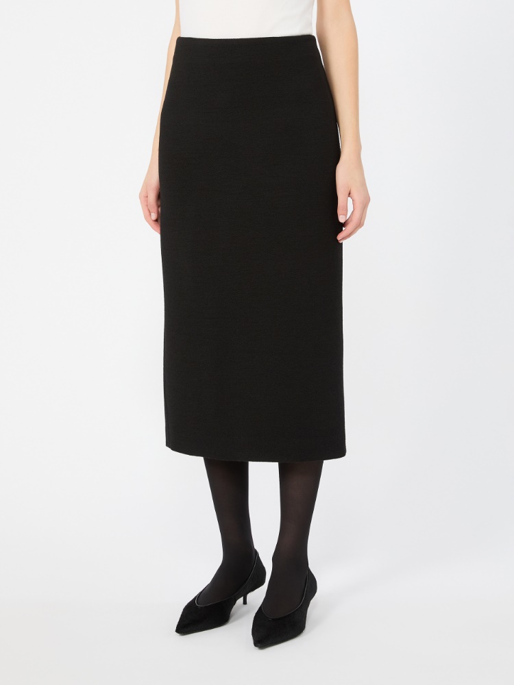 Gonna midi in jersey jacquard - NERO - Max Mara - 2