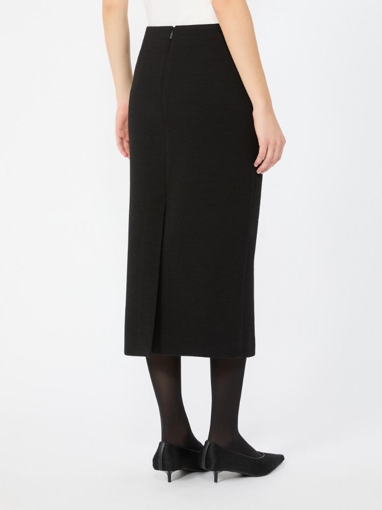 Gonna midi in jersey jacquard - NERO - Max Mara - 3