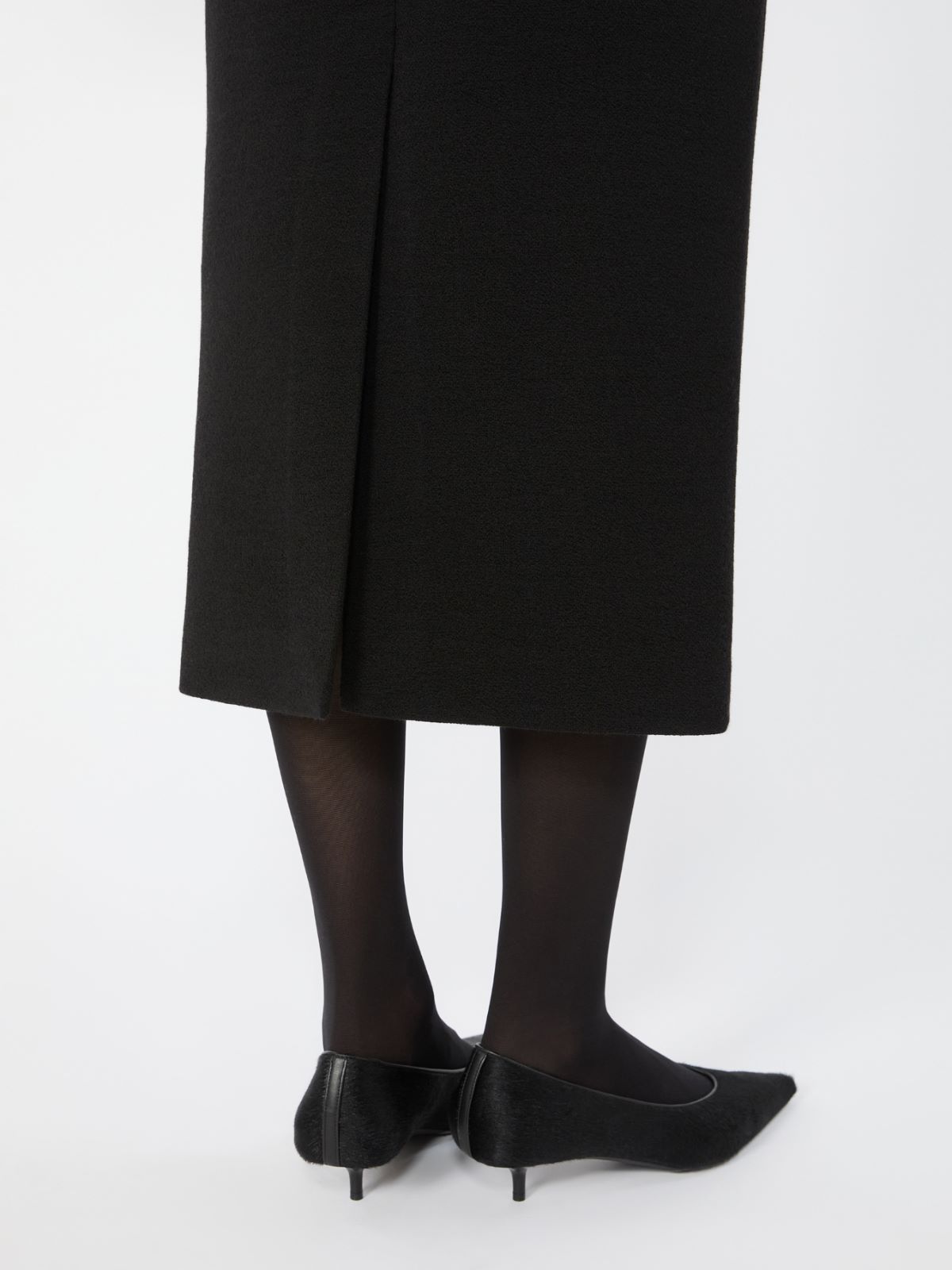 Gonna midi in jersey jacquard - NERO - Max Mara - 4
