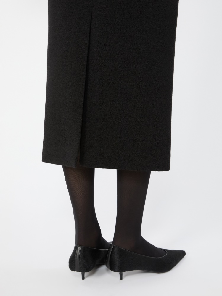 Gonna midi in jersey jacquard - NERO - Max Mara - 4