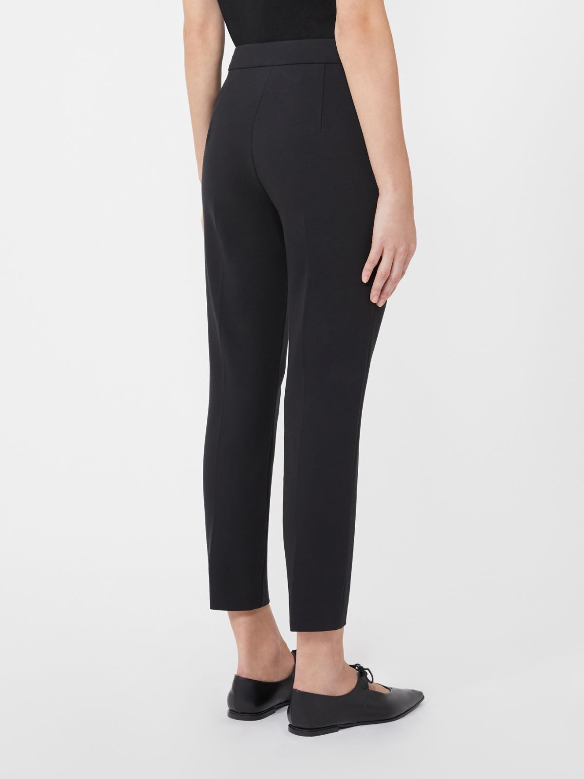 Viscose jersey trousers - BLACK - 3