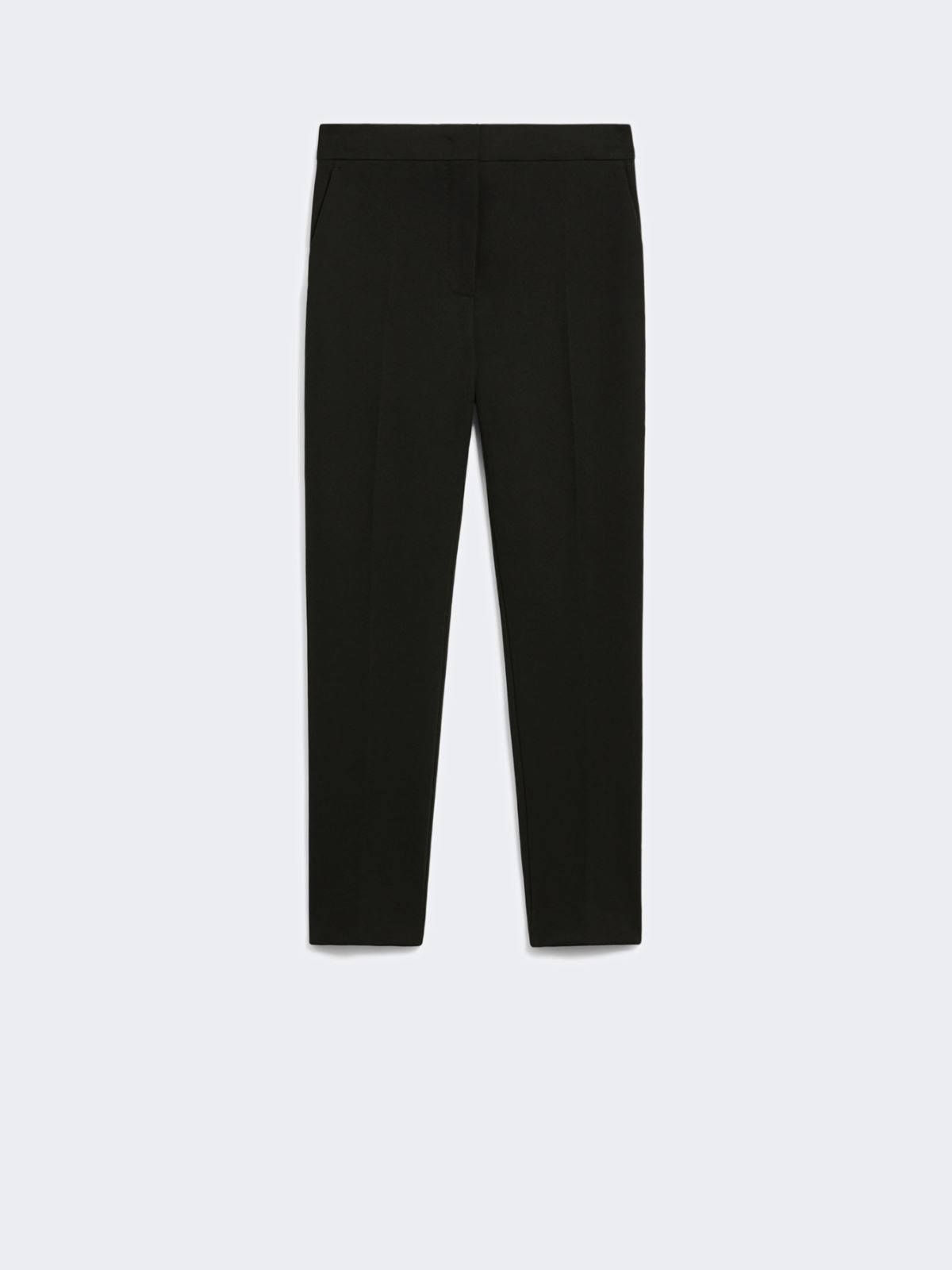 Viscose jersey trousers - BLACK - 4