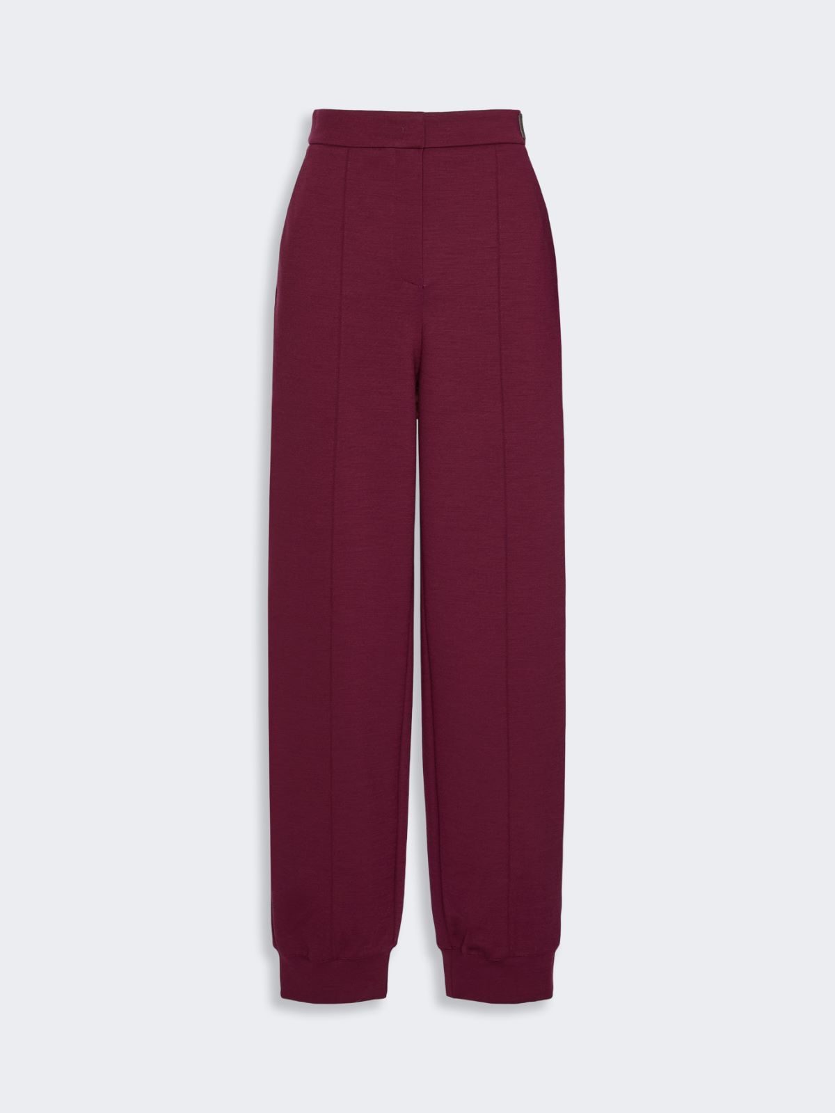 Wool-blend jersey joggers - DE COLOR VINO - Max Mara - 5