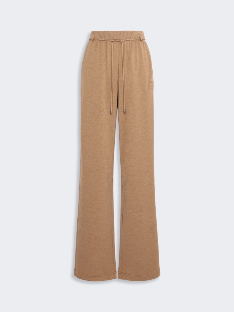 Double wool jersey trousers - CAMEL - Max Mara - 5