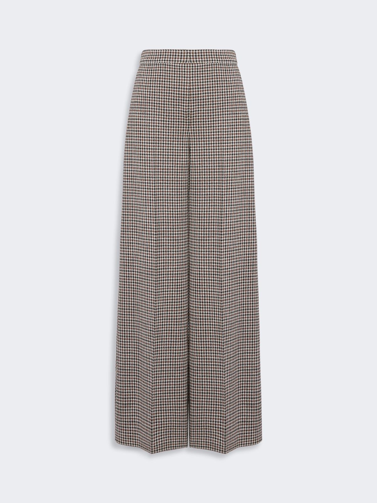 Wide houndstooth jersey trousers - TOBACCO - Max Mara - 5