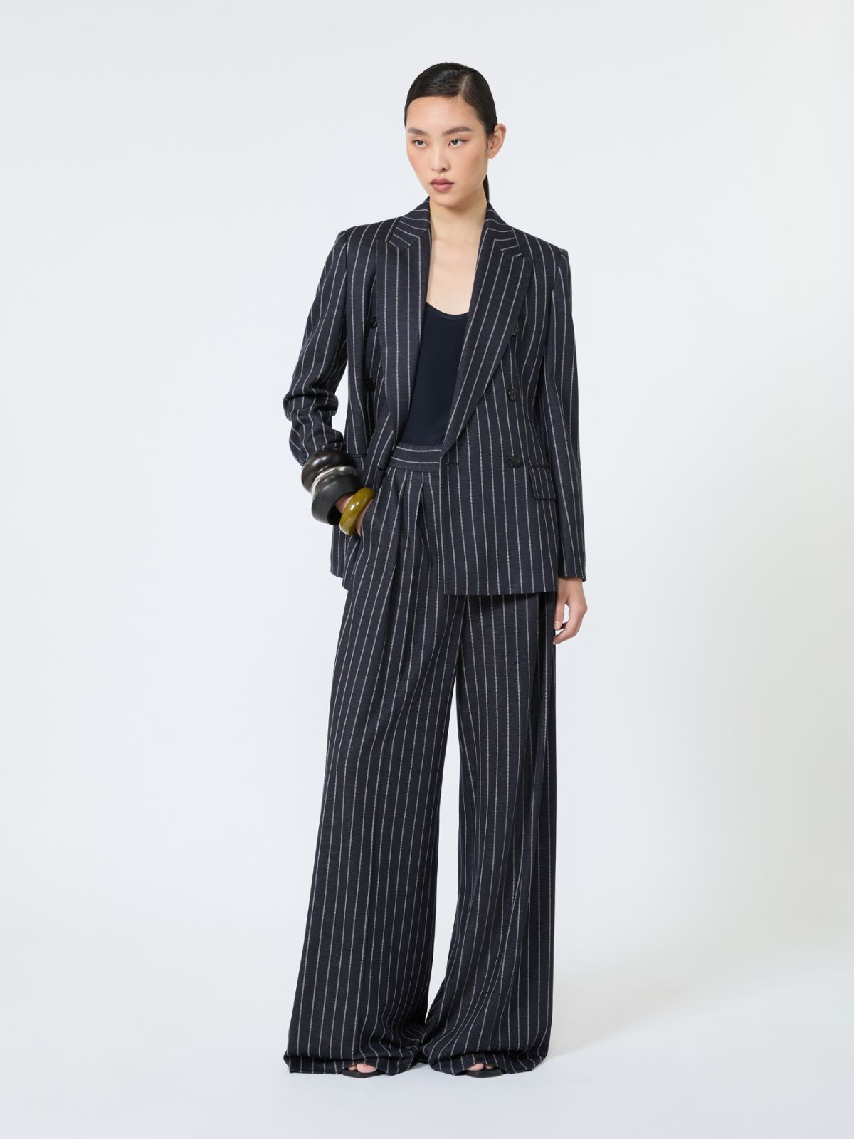 Pinstripe jersey trousers + ULTRAMARINE - Max Mara