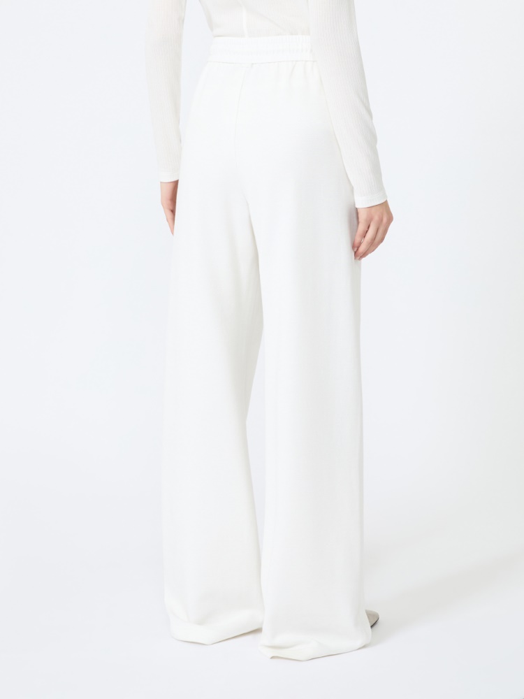 Jersey and cotton trousers - WHITE - Max Mara - 3