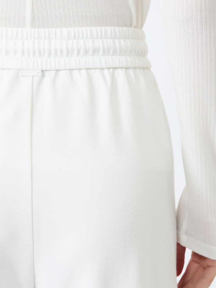 Jersey and cotton trousers - WHITE - Max Mara - 5
