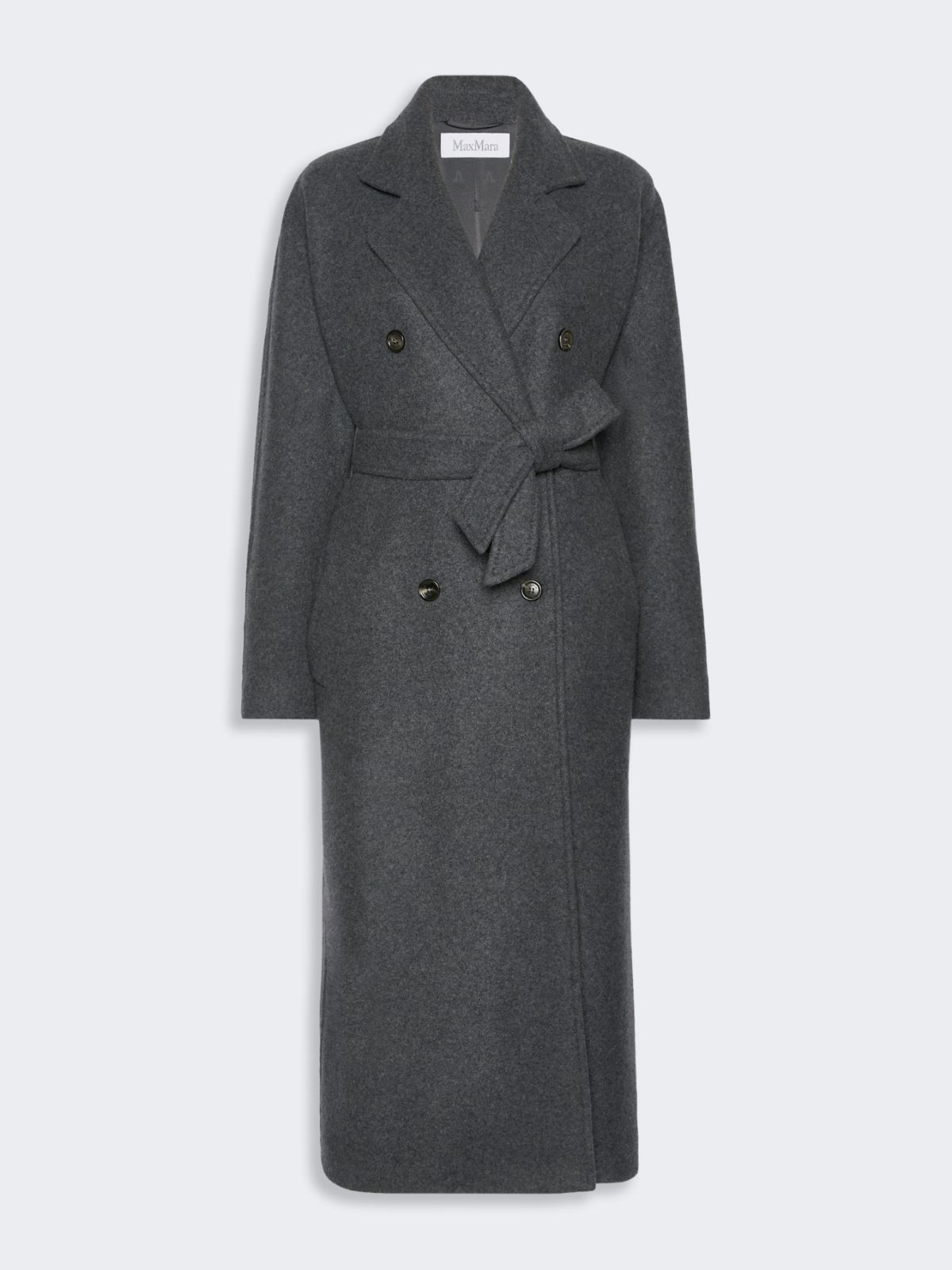 Oversized double jersey coat - DARK GREY - Max Mara - 6