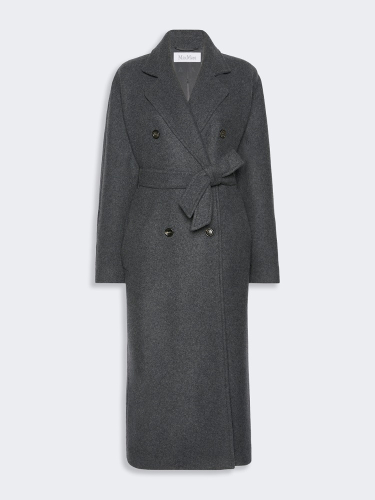 Oversized double jersey coat - DARK GREY - Max Mara - 6