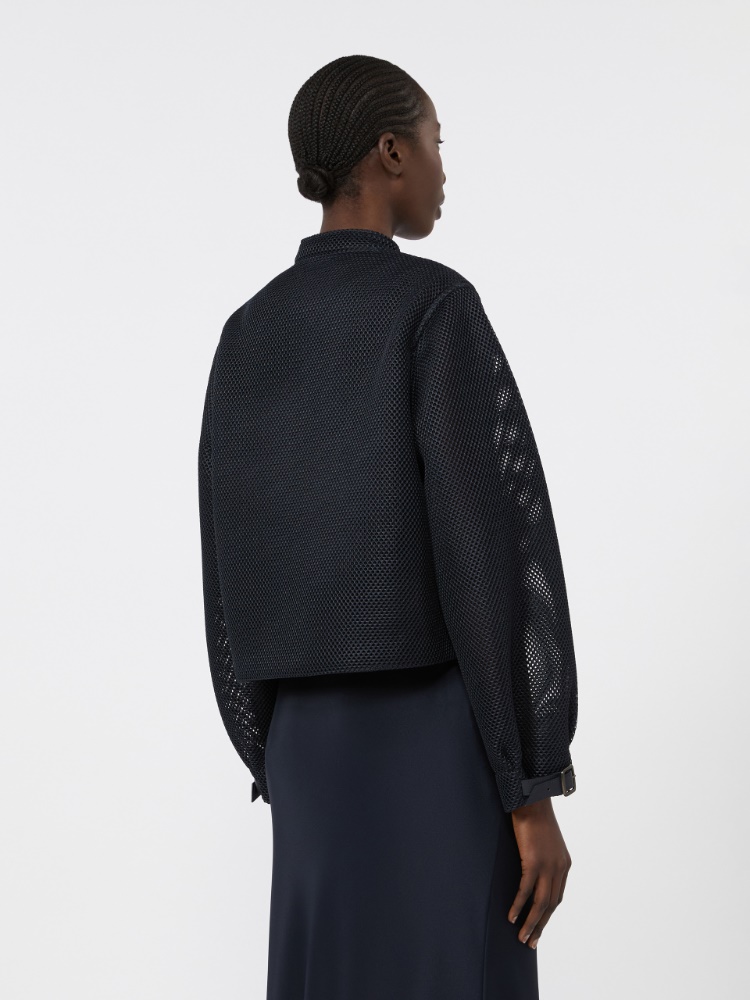 Technical mesh boxy jacket - ULTRAMARINE - 3