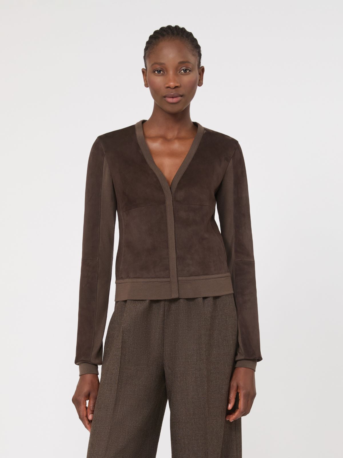 Wool jersey cardigan - MUD - Max Mara - 2