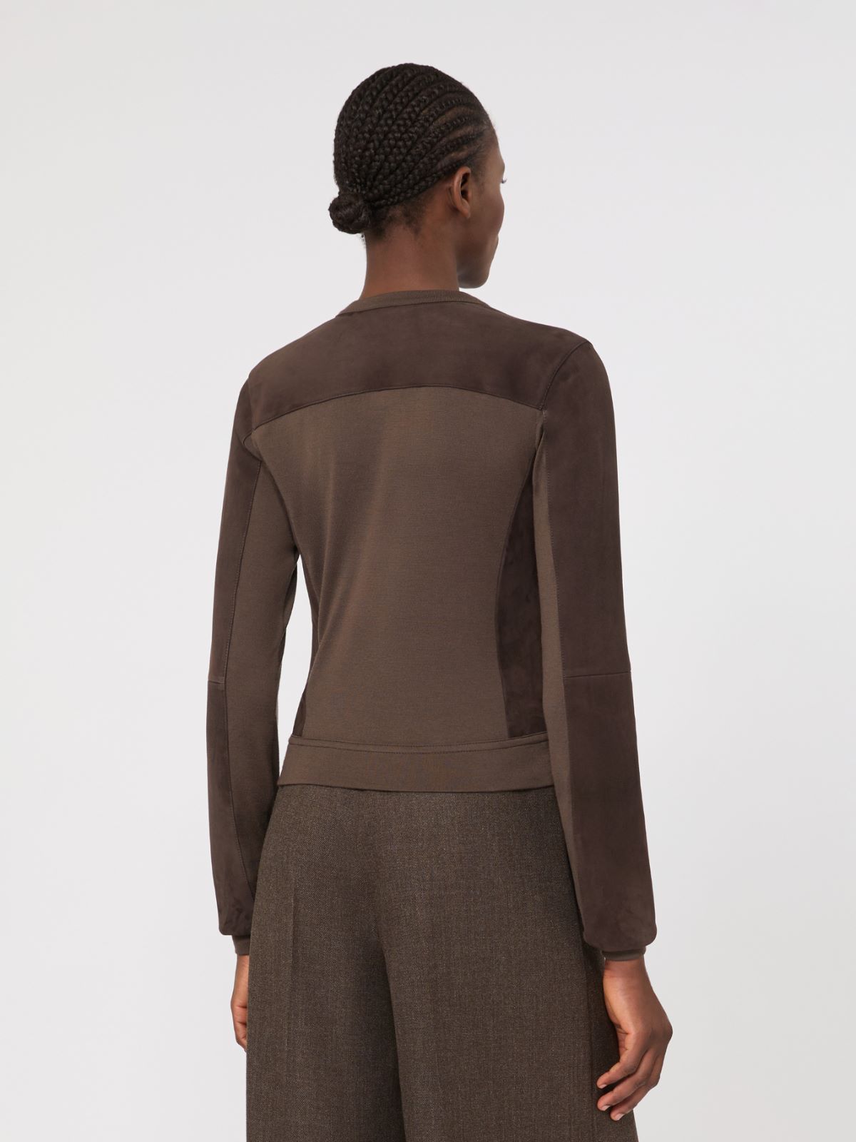 Wool jersey cardigan - MUD - Max Mara - 3