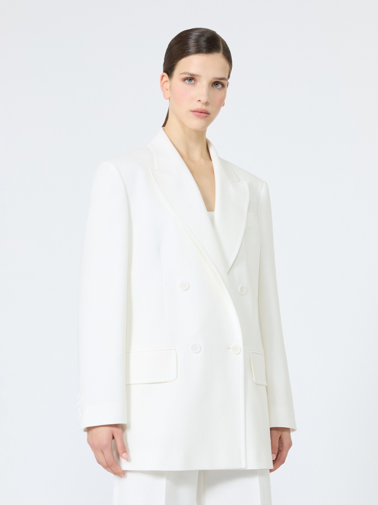 Piqué jersey Olimpia Jacket - WHITE - 2