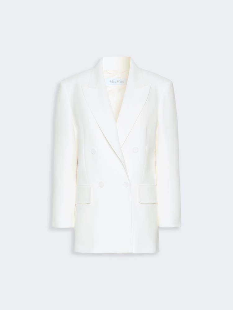 Piqué jersey Olimpia Jacket - WHITE - 5