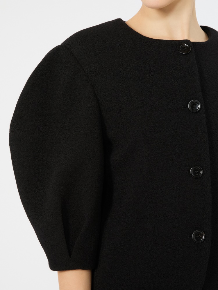 Jacquard jersey jacket - BLACK - Max Mara - 4