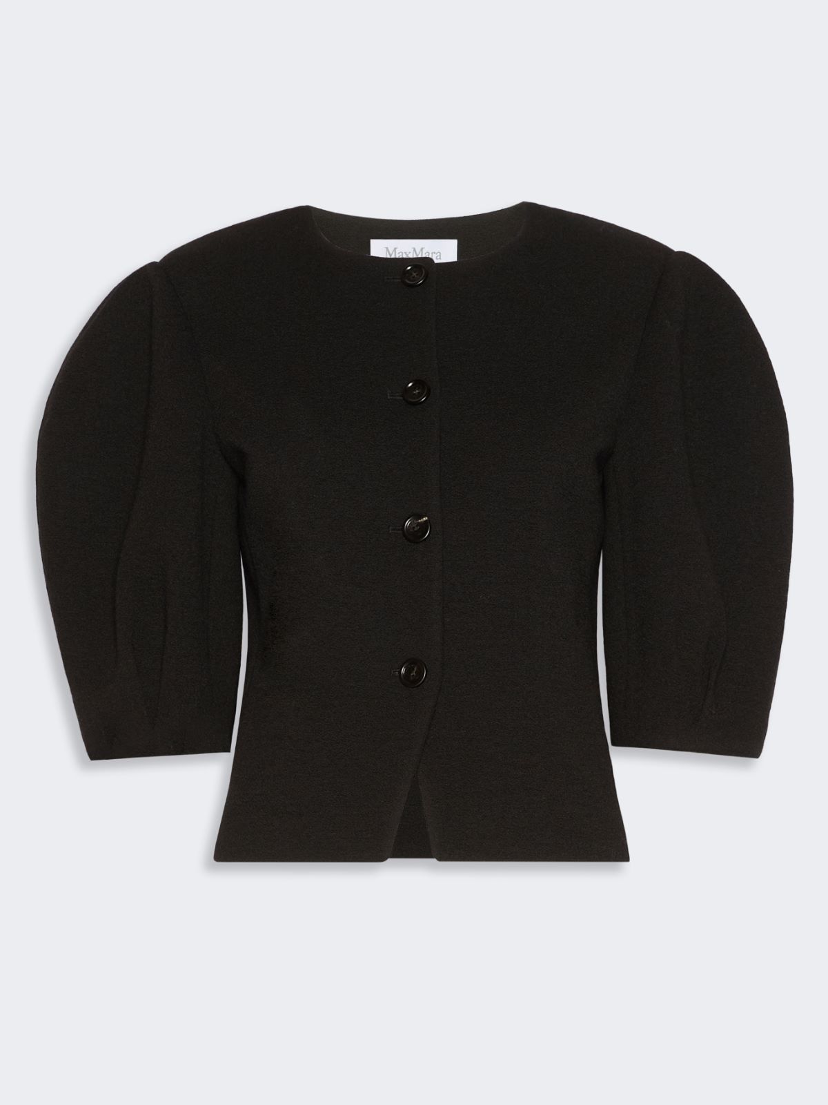 Jacquard jersey jacket - BLACK - Max Mara - 5