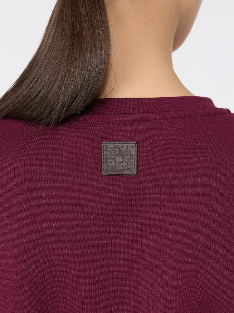 Wool and Lyocell jersey sweater - DE COLOR VINO - Max Mara - 4